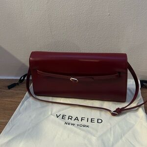 Burgundy Verafied Shoulder Bag